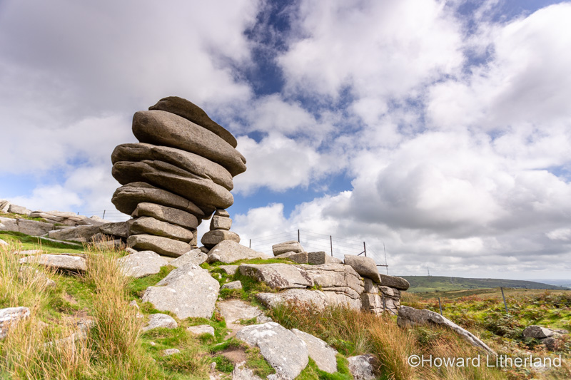 Cheesewring rock formation on Stowes Hill, Bodmin Moor, Cornwall