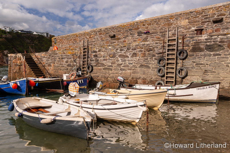 Boats in the small harbour of Gorran Haven, Cornwall, England