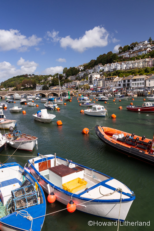 Boats in Looe harbour, Cornwall, England