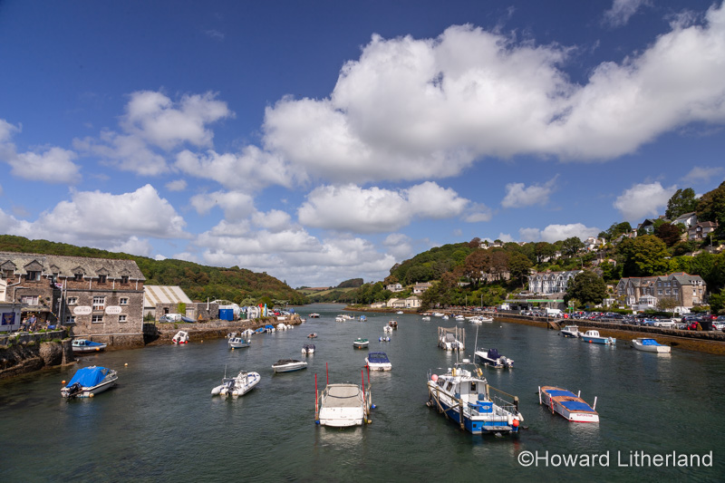 Boats in Looe harbour, Cornwall, England