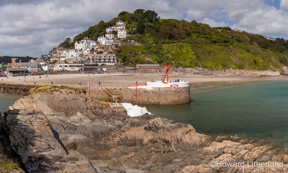 Entrance to Looe harbour, Cornwall, England