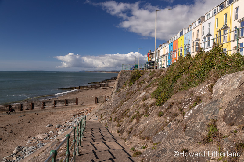 Criccieth beach and seafront, North Wales coast