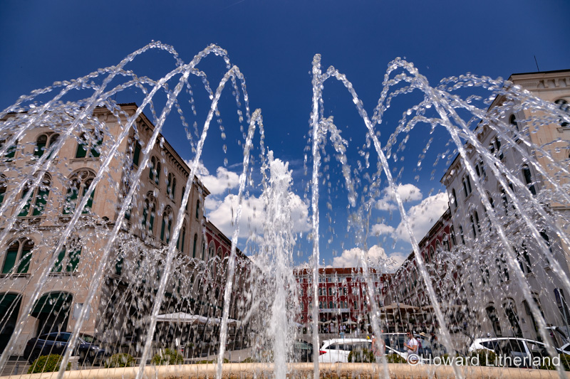 Fountain in Split harbour, Croatia