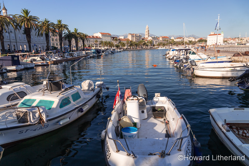 Split harbour on the Adriatic coast of Croatia