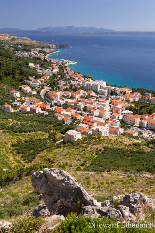 The town of Tucepi on the Adriatic coast of Croatia