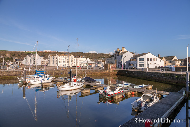 Boats in Whitehaven harbour, Cumbria, England