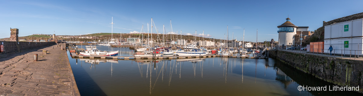 Boats in Whitehaven harbour, Cumbria, England
