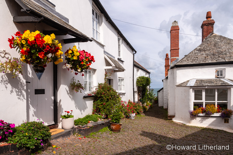 Cottages at Clovelly, north Devon, England