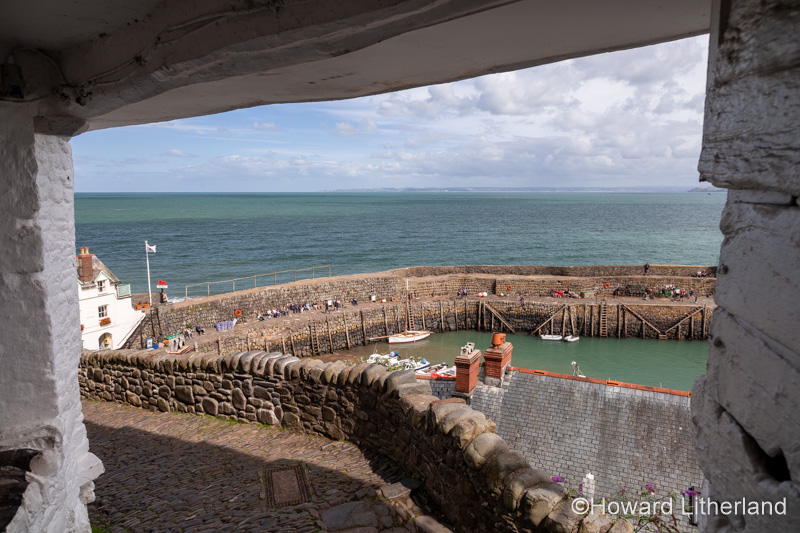 Clovelly harbour on the North Devon coast, England