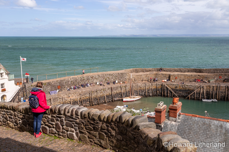 Clovelly harbour on the North Devon coast, England