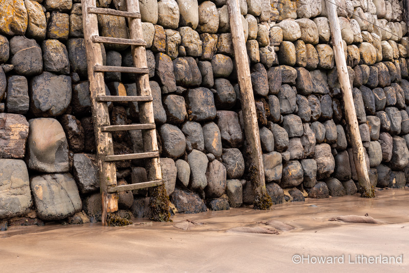 Harbour wall at Clovelly on the North Devon coast