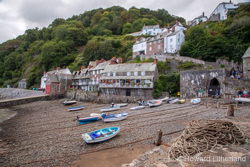 Clovelly harbour on the North Devon coast, England