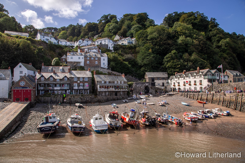 Clovelly harbour on the North Devon coast, England