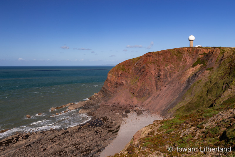 Golf Ball radome at Hartland Point on the North Devon Atlantic coast