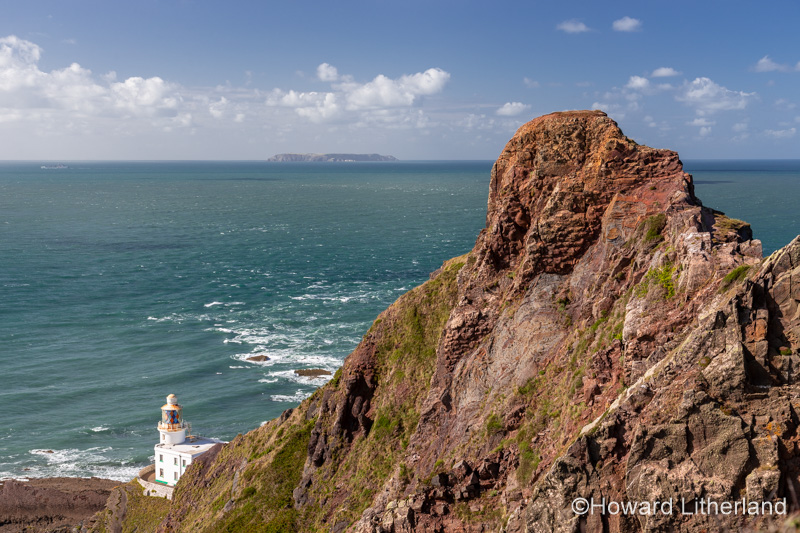 Lighthouse at Hartland Point on the Atlantic coast of North Devon
