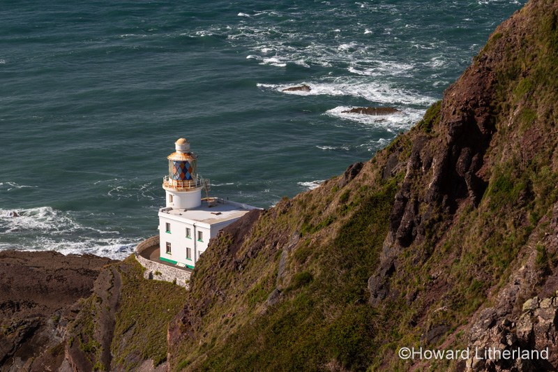 Lighthouse at Hartland Point on the Atlantic coast of North Devon