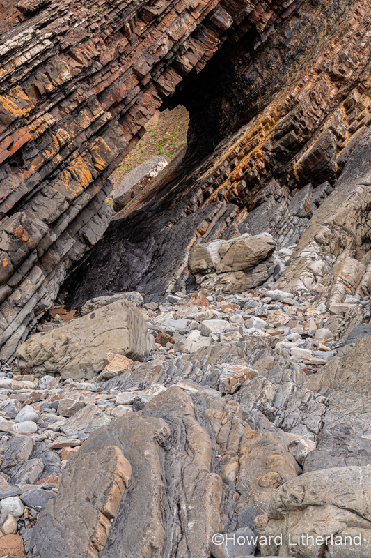 Rock formations at Hartland Quay, Devon, England