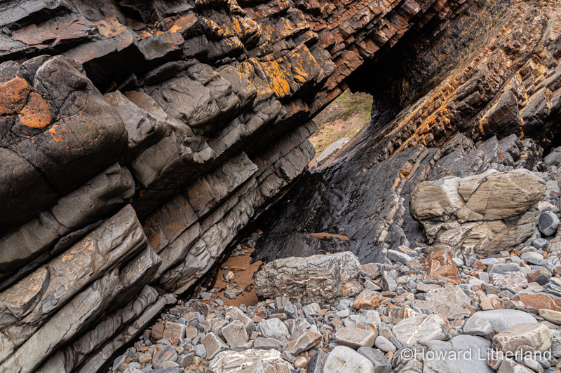 Rock formations at Hartland Quay, Devon, England