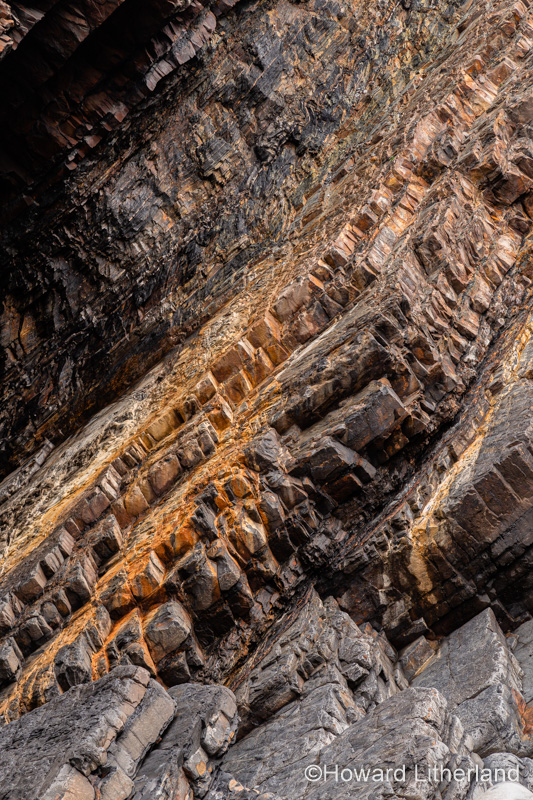 Rock formations at Hartland Quay, Devon, England