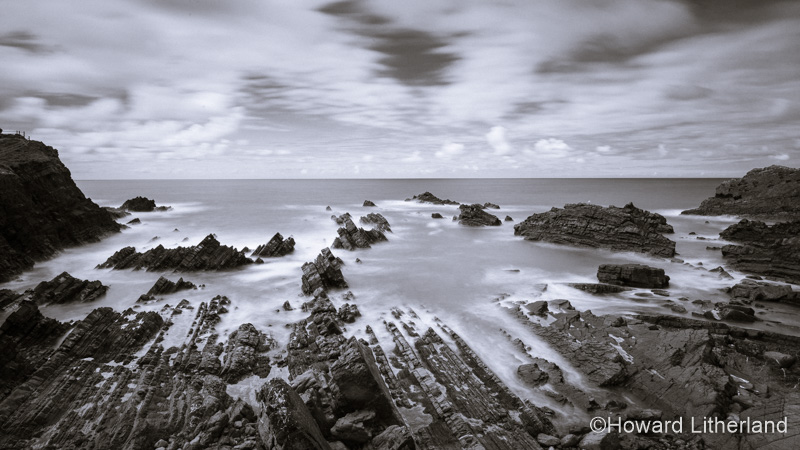 Shoreline rock formations at Hartland Quay, Devon, England