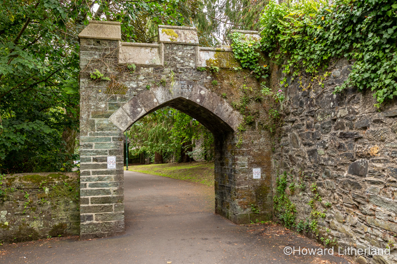Old stone gate in Tavistock, Devon, England