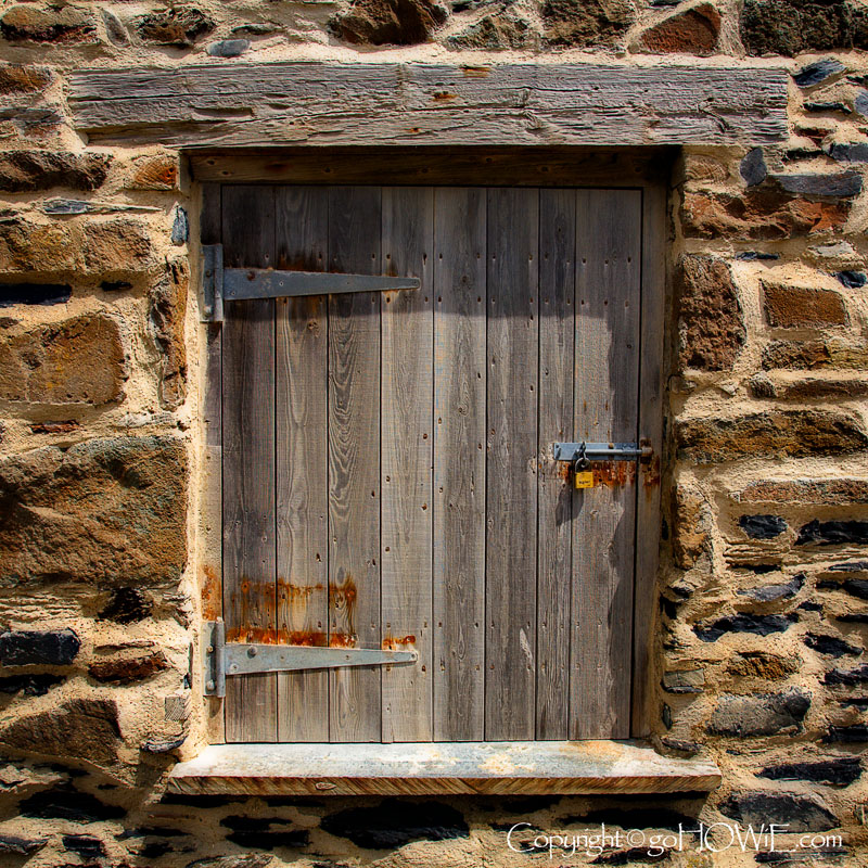 Weatherbeaten door, Port Quin, Cornwall