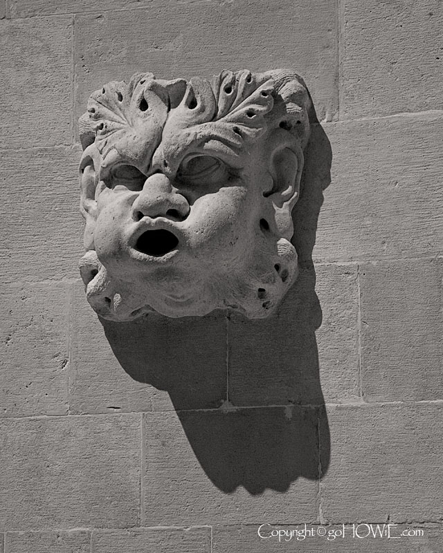 Lion's head carving, Old Dubrovnik, Croatia