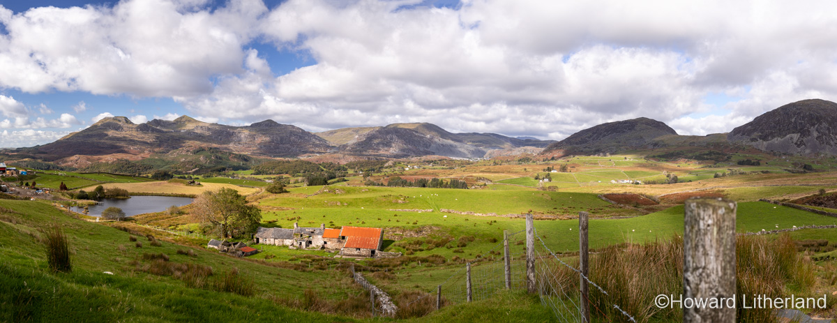 Panoramic view at Ffestiniog, Gwynedd, North Wales