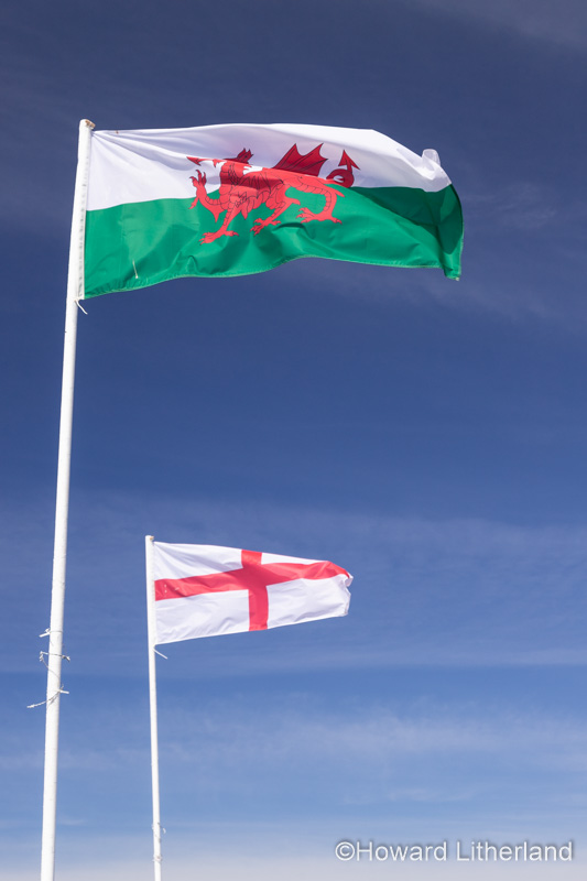 Wales and England national flags