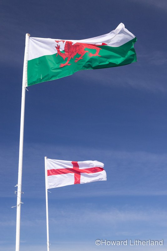 Wales and England national flags
