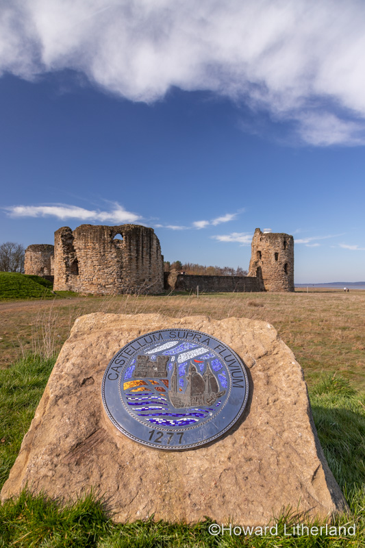 Flint castle ruins on the North Wales coast