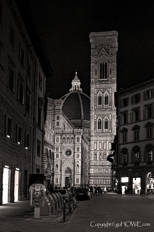 The Duomo at night, Florence, Italy