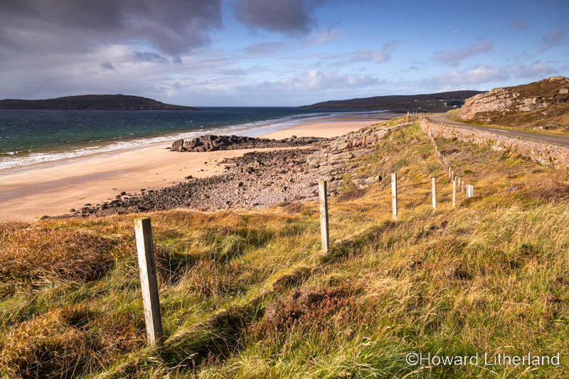 Big sand beach at Gairloch on the atlantic coast of Wester Ross, Scotland