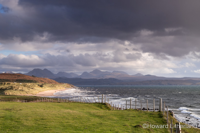 Big sand beach at Gairloch on the atlantic coast of Wester Ross, Scotland
