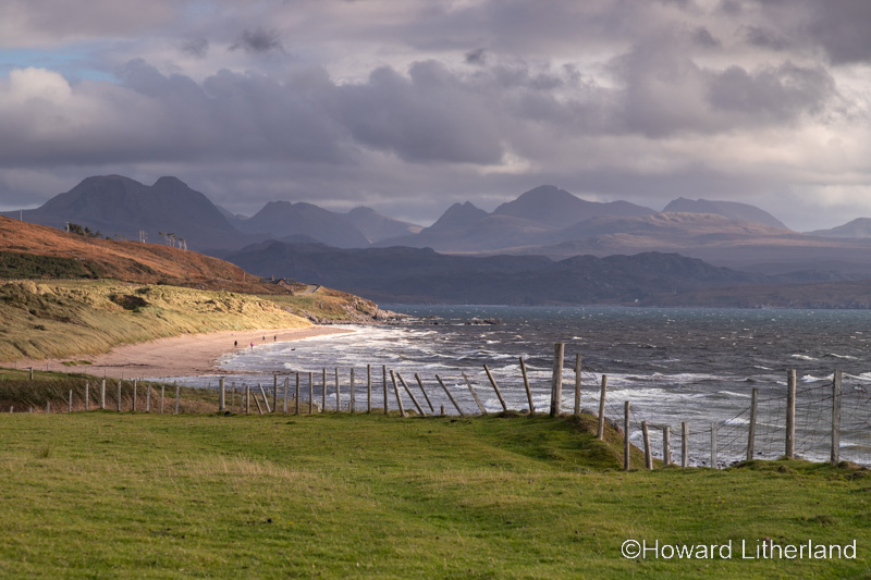 Big sand beach at Gairloch on the atlantic coast of Wester Ross, Scotland