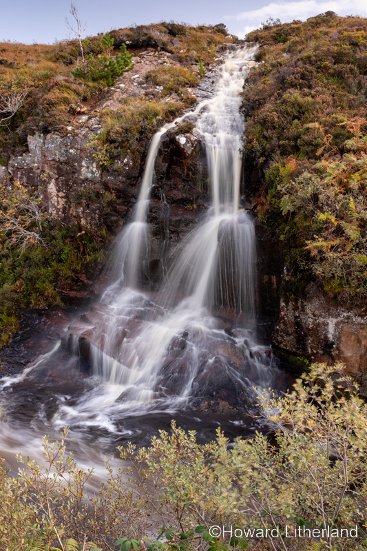 Small waterfall near Gairloch, Wester Ross, Scotland
