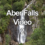 Real time video of Aber Falls waterfall, Abergwyngregyn, North Wales