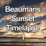 Time lapse of sunset over the North Wales coast from Beaumaris