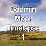 Time lapse video shows cumulus clouds blowing over the gravity defying Cheesewring granite rock formation on Stowes Hill tor on Bodmin Moor in Cornwall, England