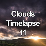 Time lapse video showing dramatic clouds at sunset over the Clwydian range of hills, North Wales