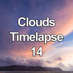 Time lapse video showing colourful clouds at sunset over the North Wales coast at Llandudno