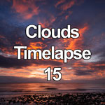 Time lapse video showing dramatic clouds catching the light of the setting sun over the North Wales coast at Llandudno