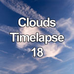 Time lapse video showing glowing cirrus clouds and moon over the North Wales coast at sunset