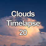 Time lapse video of clouds at sunset