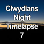Time lapse video of twilight and night over the Clwydian Range, North Wales
