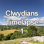 Time lapse of summer clouds over the Clwydian Range, North Wales