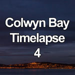 Time lapse video showing the change from day to night over Colwyn Bay on the North Wales coast