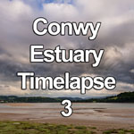 Time lapse video showing dramatic clouds passing over the Conwy estuary on the North Wales coast