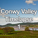 Time lapse video showing clouds over the Conwy Valley, North Wales
