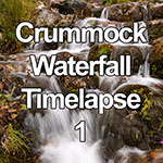 Time lapse of small waterfall at Crummock Water, Lake District, England